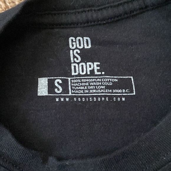 God is Dope | Black Unisex T-shirt - Picture 3 of 4